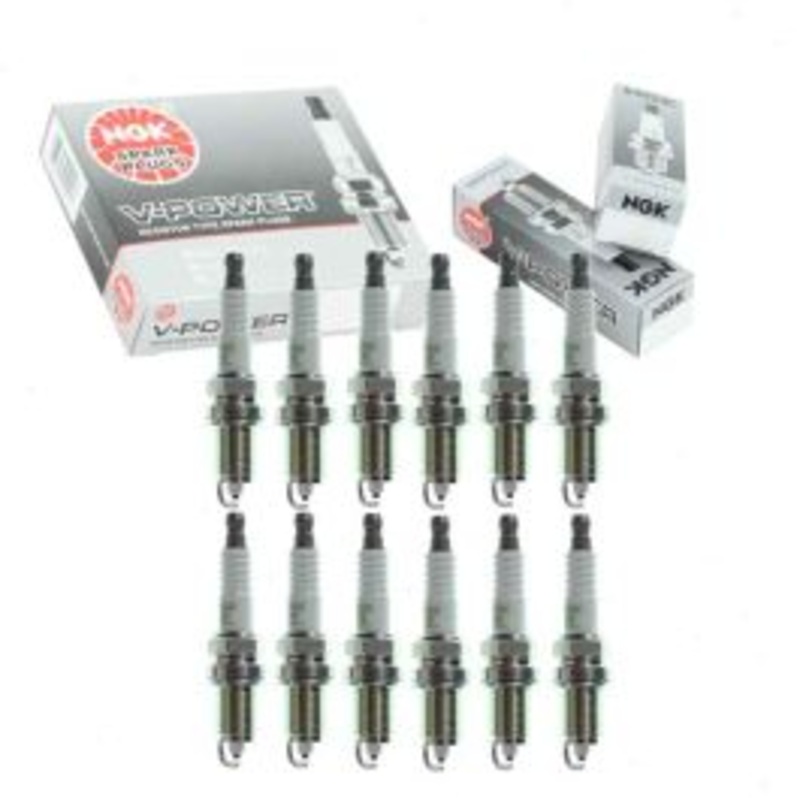 12 pc NGK V-Power Spark Plugs for 1997-1998 BMW 750iL 5.4L V12