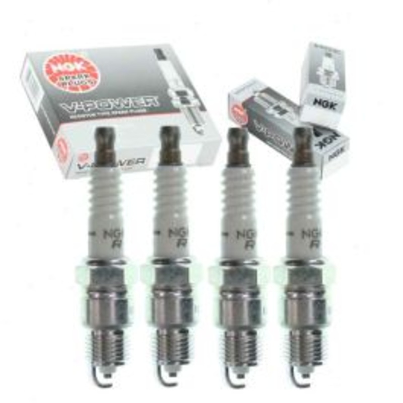 4 pc NGK V-Power Spark Plugs for 1977 Pontiac Astre 2.5L L4