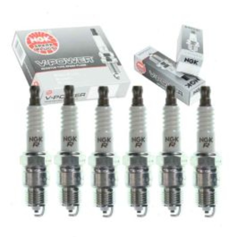 6 pc NGK V-Power Spark Plugs for 1971-1987 Chevrolet El Camino 3.3L 3.8L 4.1L 4.3L L6 V6