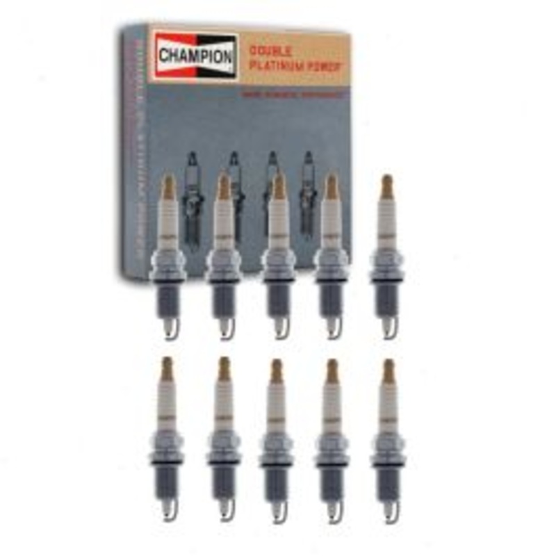 10 pc Champion Double Platinum 7953 QC12PEPB Spark Plugs