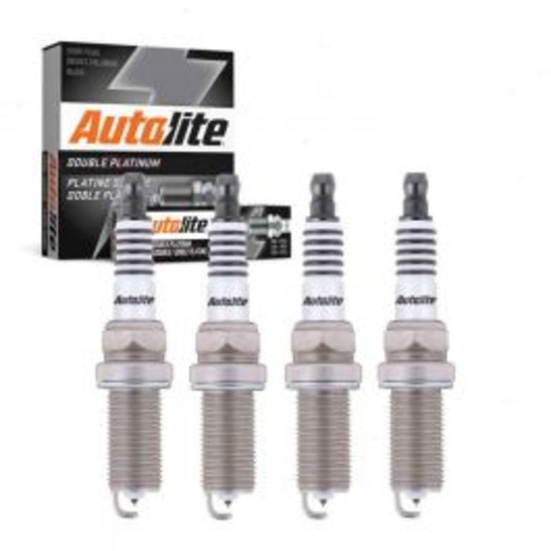 4 pc Autolite Double Platinum Spark Plug for 2015-2018 Audi A3 Quattro