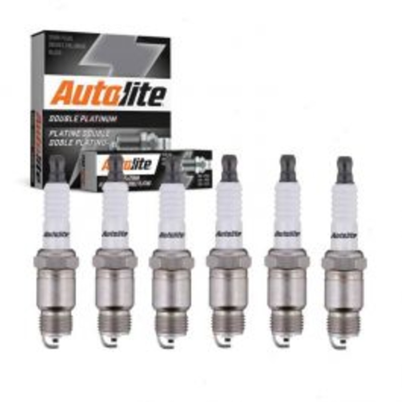 6 pc Autolite Double Platinum Spark Plug for 1970-1982 Checker Marathon 3.8L