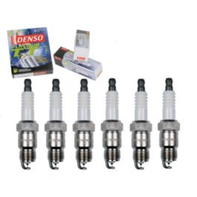 6 pc DENSO Platinum TT Spark Plugs for 1968-1974 GMC C25 C2500 Pickup 4.1L 4.8L L6