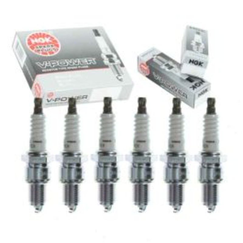 6 pc NGK V-Power Spark Plugs for 1971 International 1210 3.8L L6
