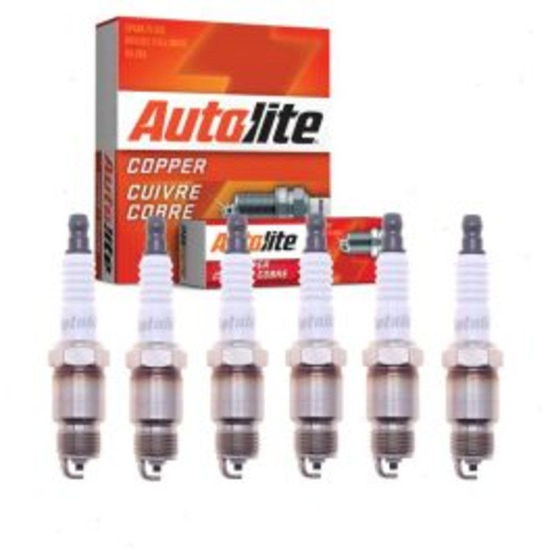 6 pc Autolite Copper Core Spark Plugs for 1970-1974 GMC C25 C2500 Suburban 4.8L L6