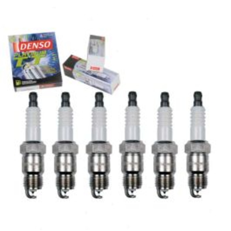 6 pc DENSO Platinum TT Spark Plugs for 1975-1986 Chevrolet C20 4.1L 4.3L 4.8L L6 V6