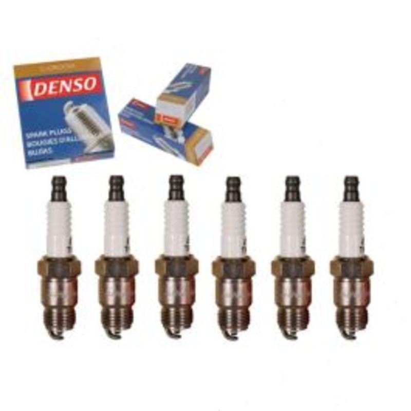 6 pc DENSO Standard U-Groove Spark Plugs for 1980 Pontiac LeMans 3.8L V6