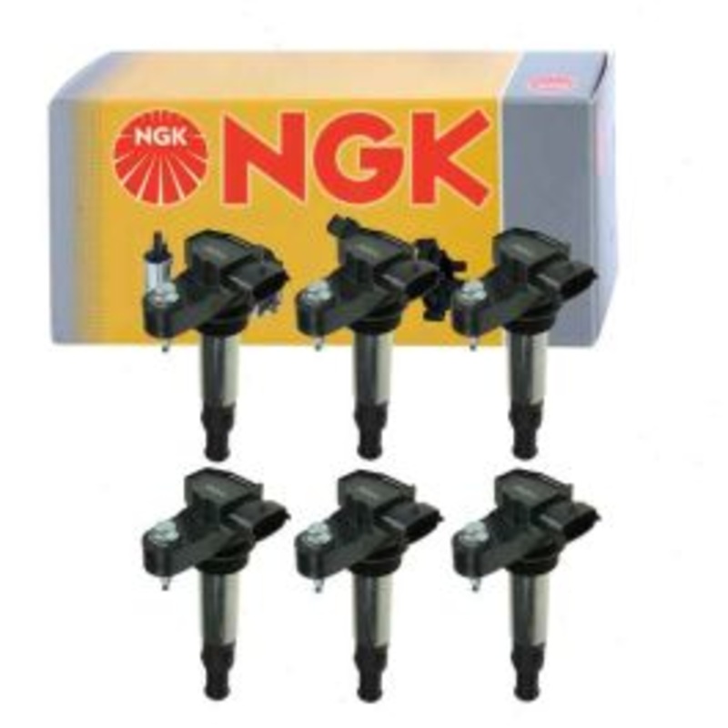 6 pc NGK Ignition Coils for 2009 Buick Enclave 3.6L V6