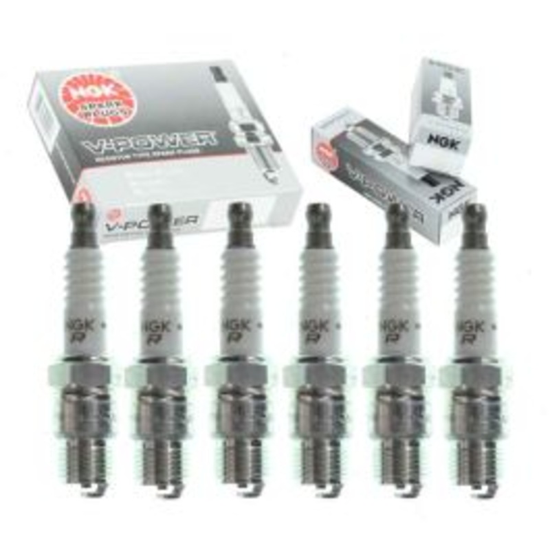 6 pc NGK V-Power Spark Plugs for 1970-1974 GMC C15 C1500 Suburban 4.1L 4.8L L6
