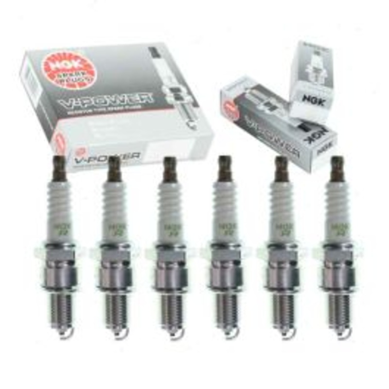 6 pc NGK V-Power Spark Plugs for 1983-1984 BMW 533i 3.2L L6