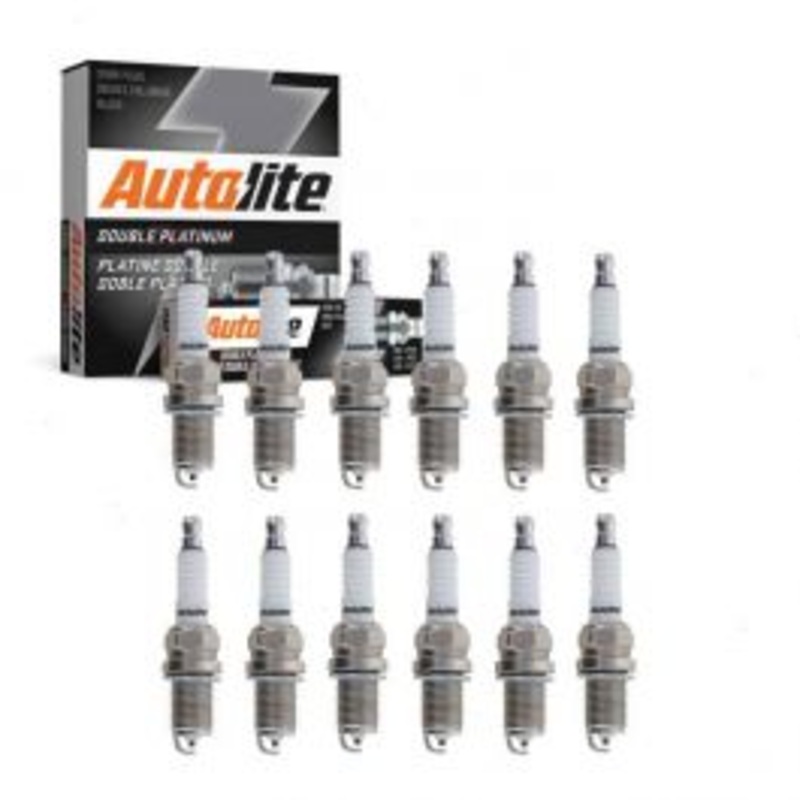 12 pc Autolite Double Platinum Spark Plug for 2005-2009 Audi A8 Quattro 6.0L