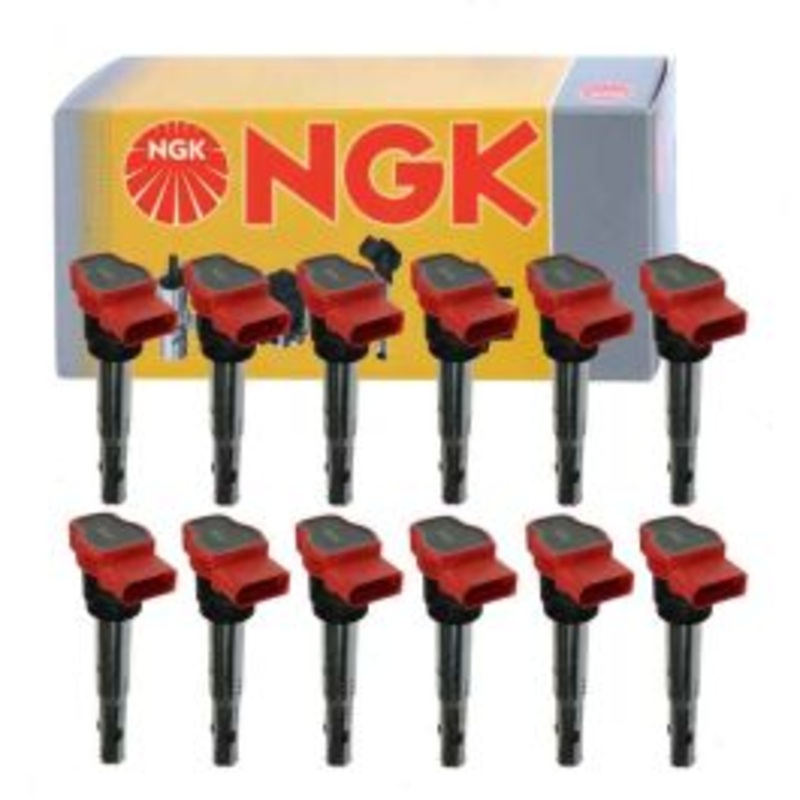 12 pc NGK Ignition Coils for 2012 Audi A8 Quattro 6.3L W12