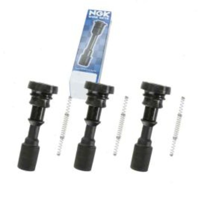 3 pc NGK Ignition Coil Boots for 2001 Hyundai XG300 3.0L V6