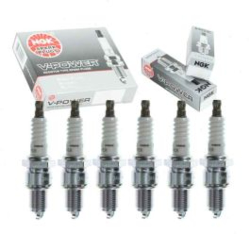 6 pc NGK V-Power Spark Plugs for 1967-1969 GMC P15 P1500 Van 3.8L 4.1L L6