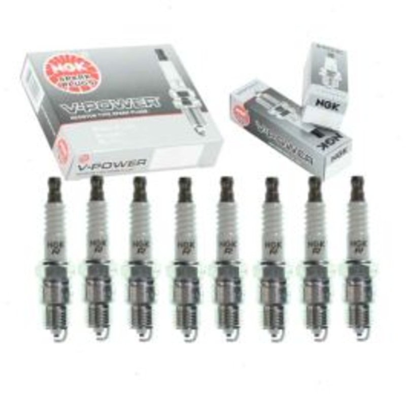 8 pc NGK V-Power Spark Plugs for 1971 GMC G25 G2500 Van 5.0L 5.7L V8