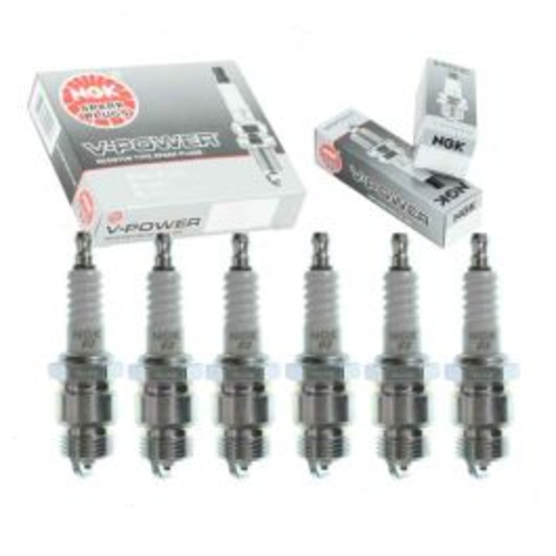 6 pc NGK V-Power Spark Plugs for 1961-1974 Ford F-350 Pickup 3.6L 3.9L 4.3L 4.9L L6