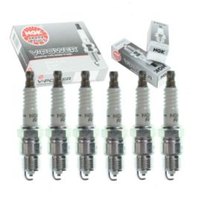 6 pc NGK V-Power Spark Plugs for 1981-1985 Pontiac Parisienne 3.8L V6