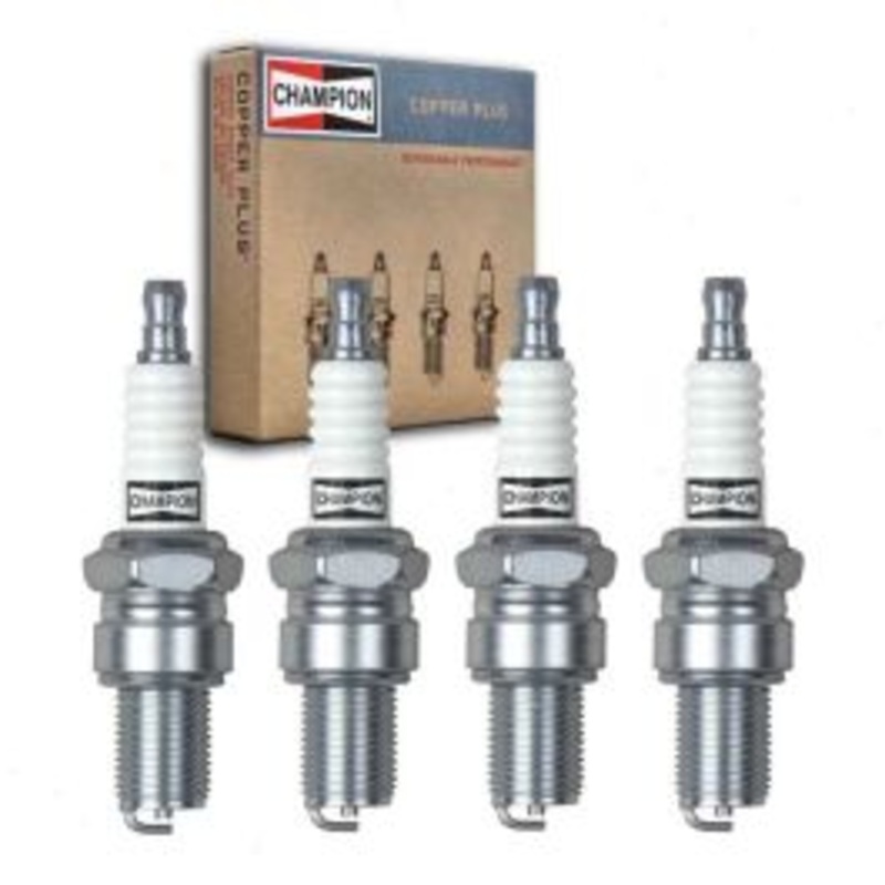 4 pc Champion Copper Plus Spark Plugs for 1955-1962 Austin A30 0.8L 0.9L L4