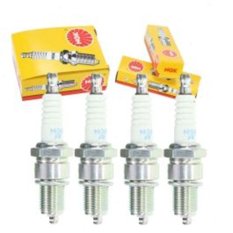 4 pc NGK Standard Exhaust Side Spark Plugs for 1987-1988 Nissan Van 2.4L L4