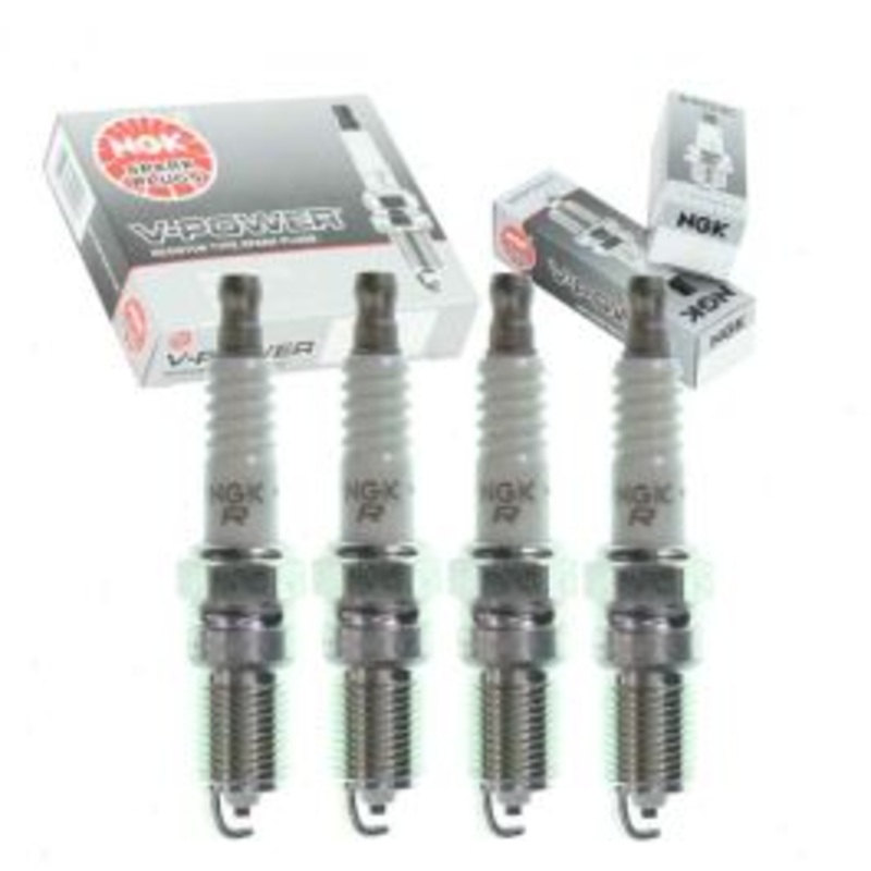 4 pc NGK V-Power Spark Plugs for 1978-1979 Ford Fiesta 1.6L L4