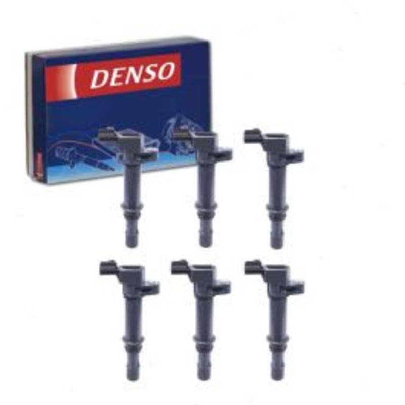 6 pc DENSO Direct Ignition Coils for 2006-2008 Mitsubishi Raider 3.7L V6