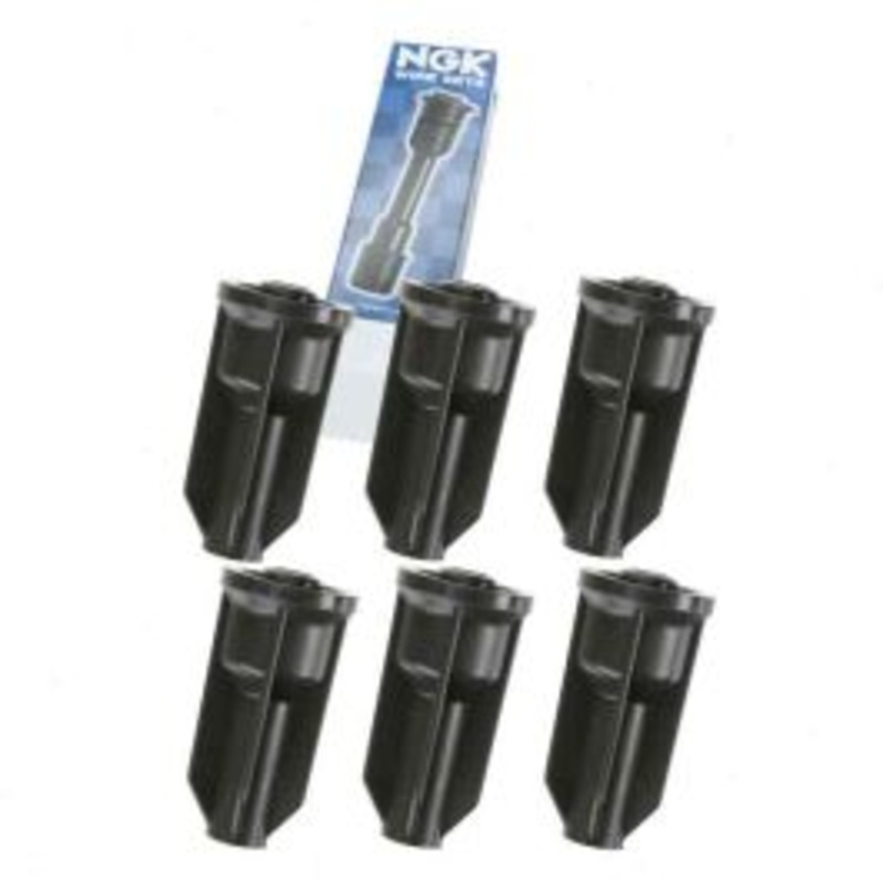 6 pc NGK Ignition Coil Boots for 2002-2005 GMC Envoy 4.2L L6