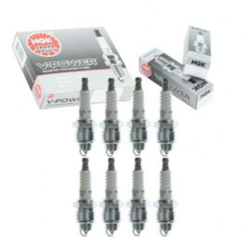 8 pc NGK V-Power Spark Plugs for 1965-1966 Cadillac Calais 7.0L V8
