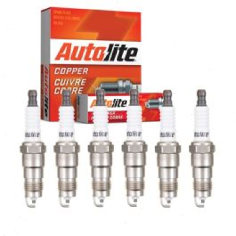 6 pc Autolite Copper Core Spark Plugs for 1984-1986 Ford LTD 3.8L V6