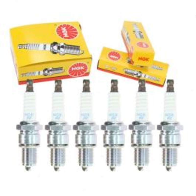6 pc NGK Standard Spark Plugs for 1969 International M800 Navy 3.8L L6