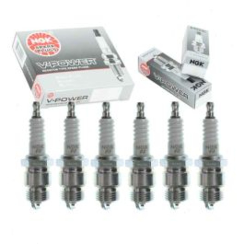 6 pc NGK V-Power Spark Plugs for 1980-1982 Ford Thunderbird 3.3L L6