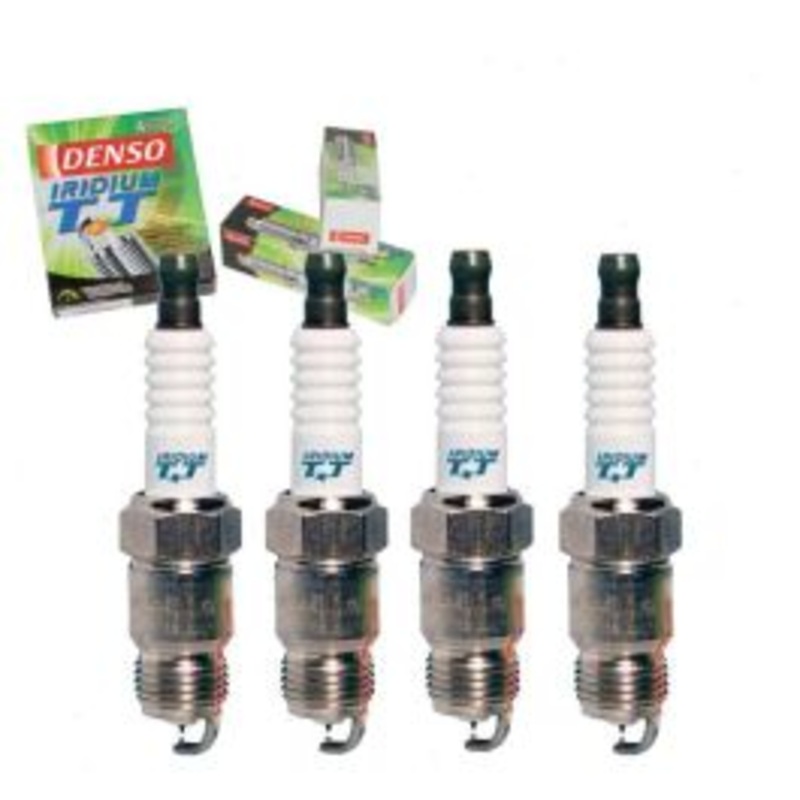 4 pc DENSO Iridium TT Spark Plugs for 1975-1977 Pontiac Astre 2.3L 2.5L L4