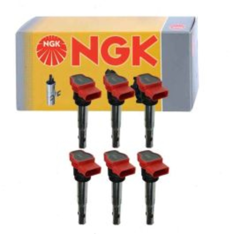 6 pc NGK Ignition Coils for 2010-2015 Audi S4 3.0L V6