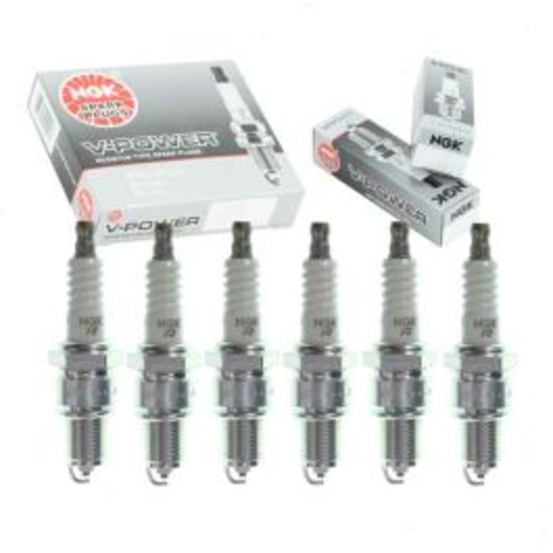 6 pc NGK V-Power Spark Plugs for 1975-1976 Ford Pinto 2.8L V6