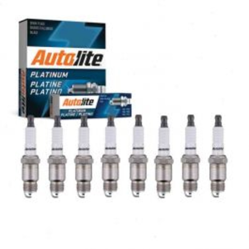 8 pc Autolite Platinum Spark Plug for 1973 Lincoln Mark IV 7.5L V8