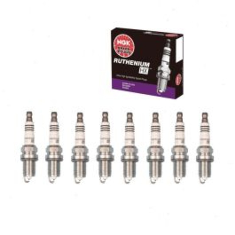 8 pc NGK Ruthenium HX Spark Plugs for 1999-2004 Land Rover Discovery 4.0L 4.6L V8
