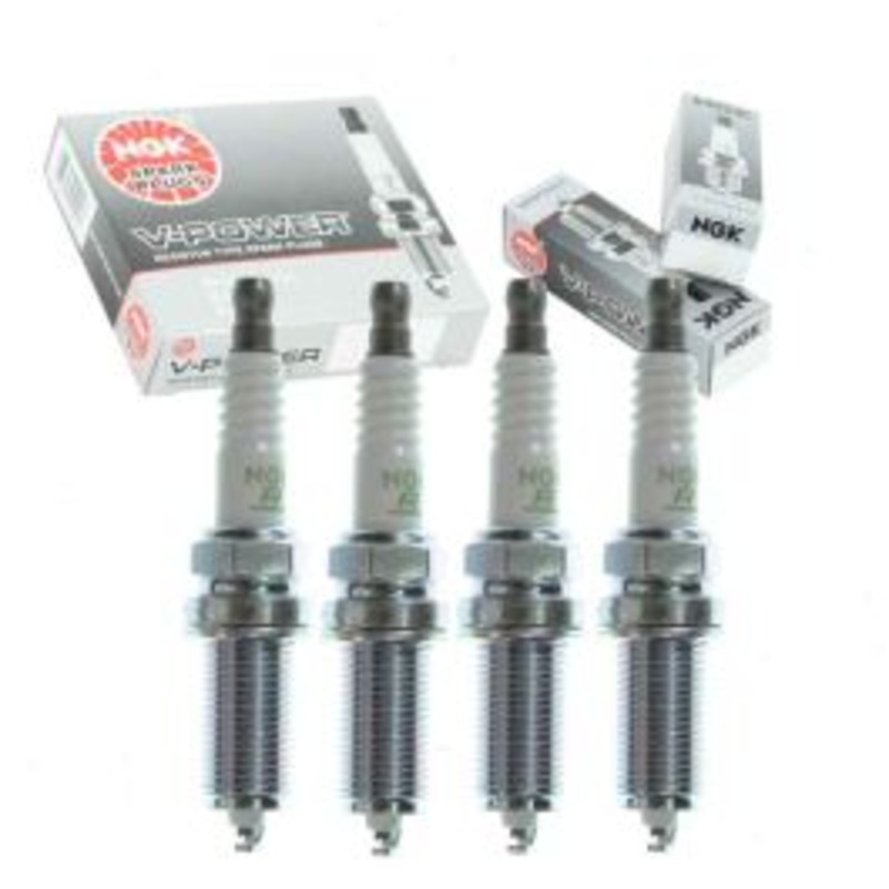 4 pc NGK V-Power 7787 LFR6C-11 Spark Plugs