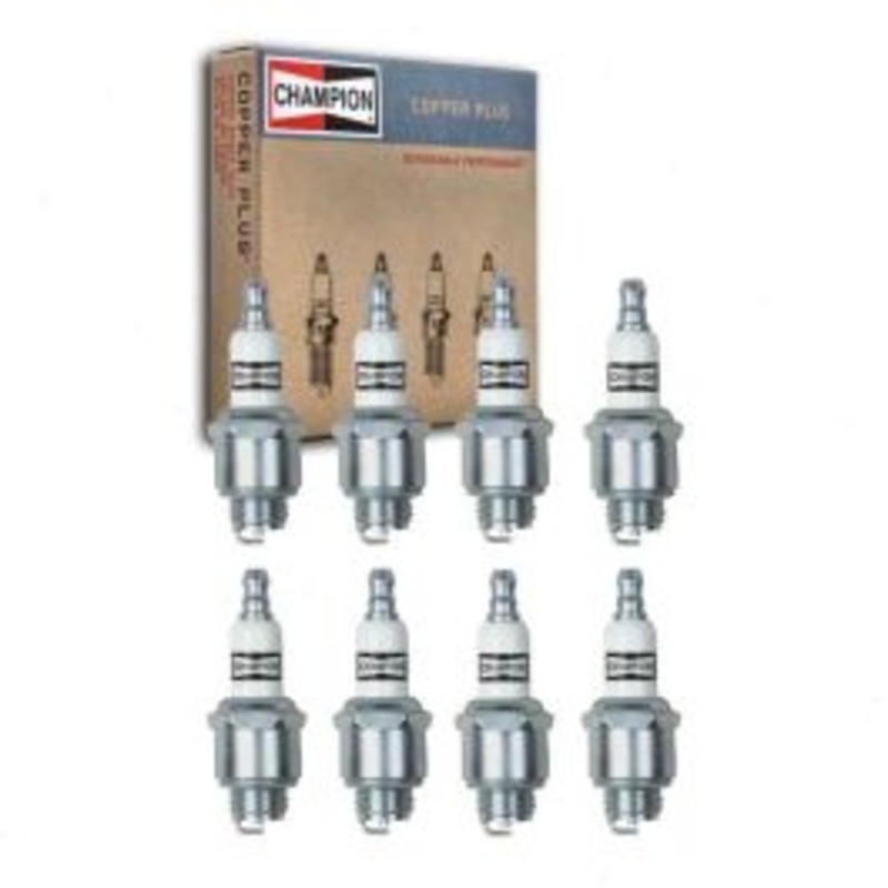 8 pc Champion Copper Plus 868 RJ19LM Spark Plugs
