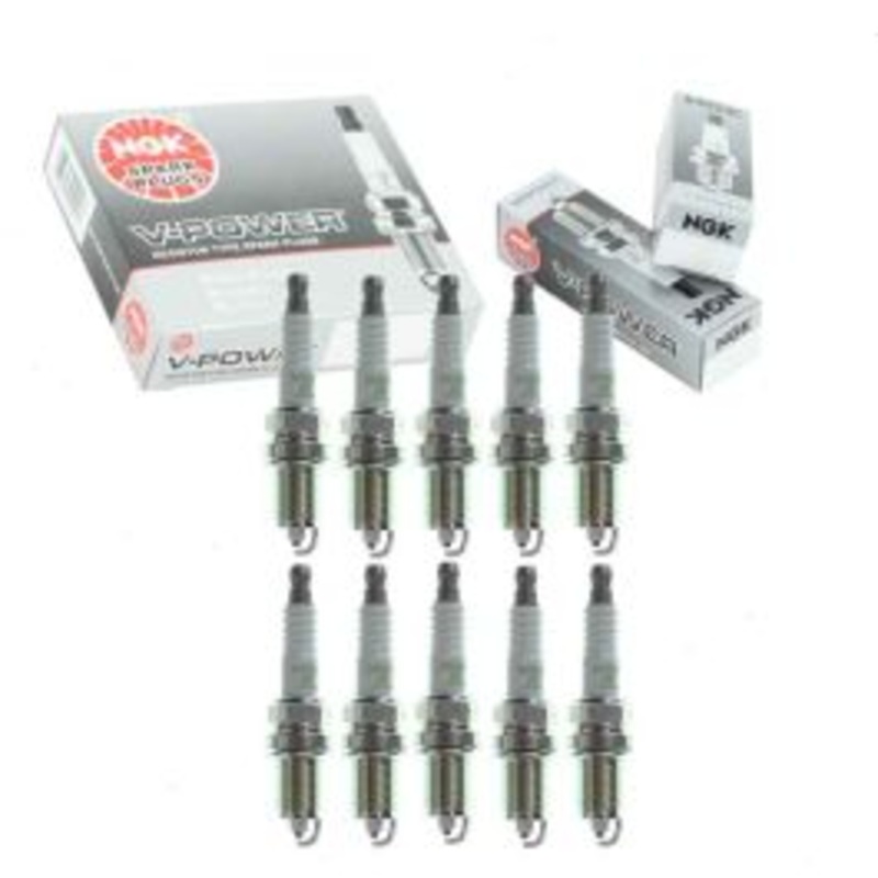 10 pc NGK V-Power 7558 ZFR5F Spark Plugs