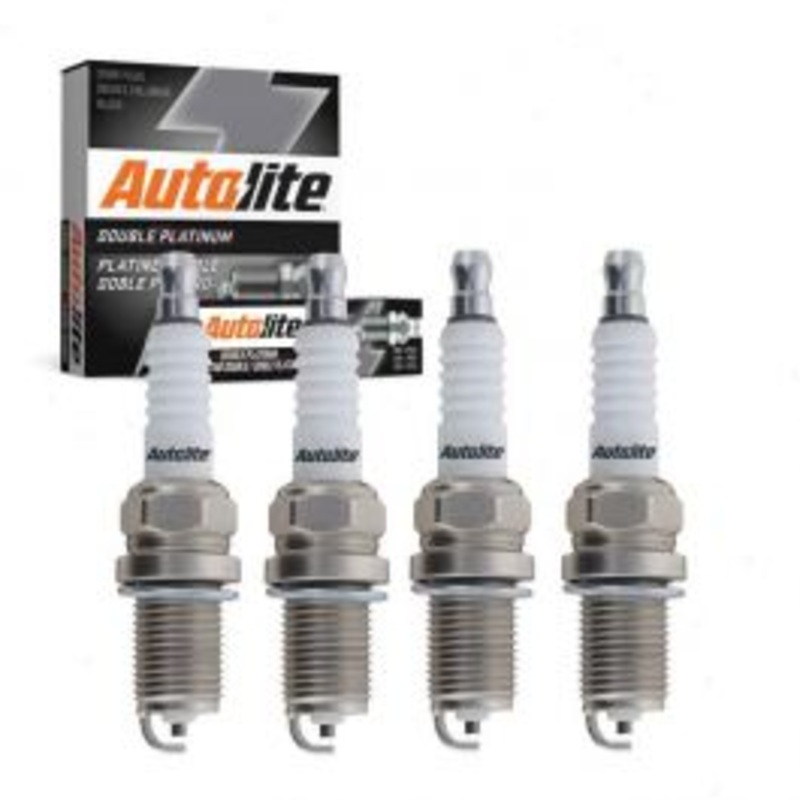 4 pc Autolite Double Platinum Spark Plug for 2006-2011 Saab 9-3 2.0L L4