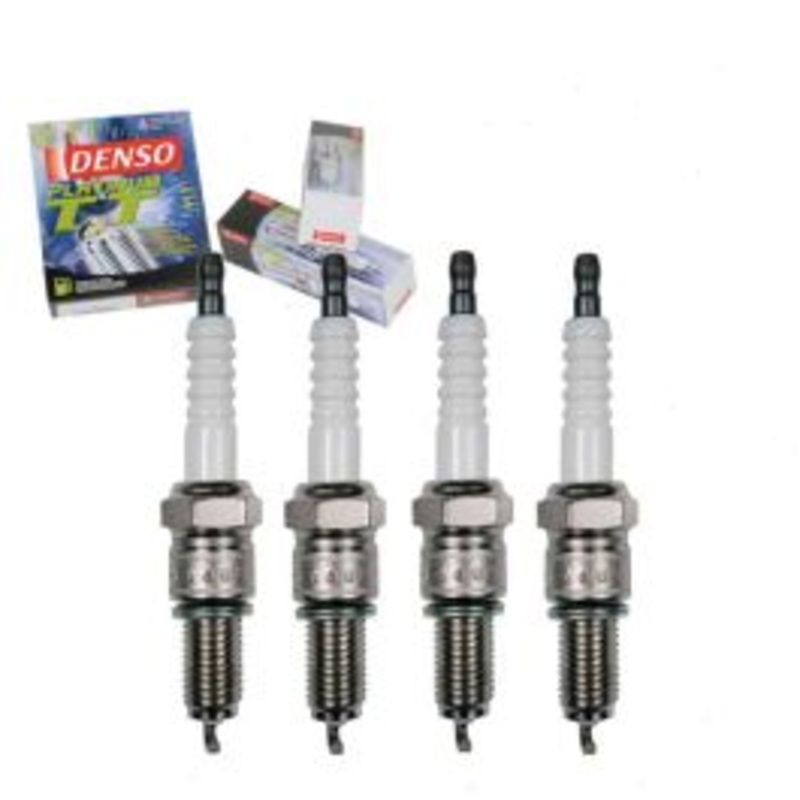 4 pc DENSO Platinum TT Spark Plugs for 1977-1992 Plymouth Colt 1.4L 1.5L 1.6L 1.8L 2.0L L4