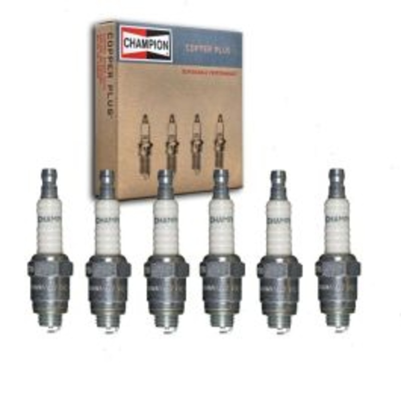 6 pc Champion Copper Plus 842 UY6 Spark Plugs