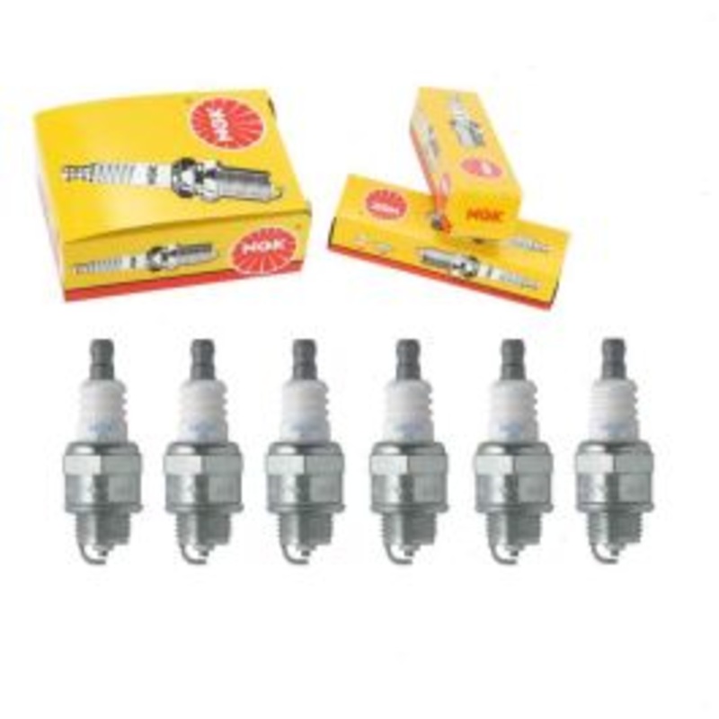 6 pc NGK Standard 4972 BPMR6A SOLID Spark Plugs