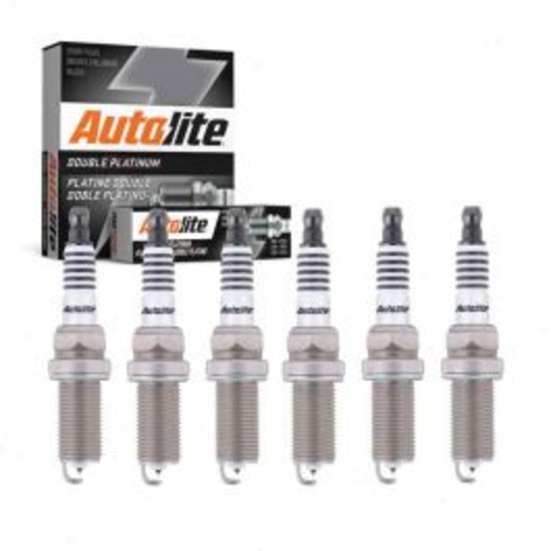 6 pc Autolite Double Platinum Spark Plug for 2009-2016 Toyota Venza 3.5L V6