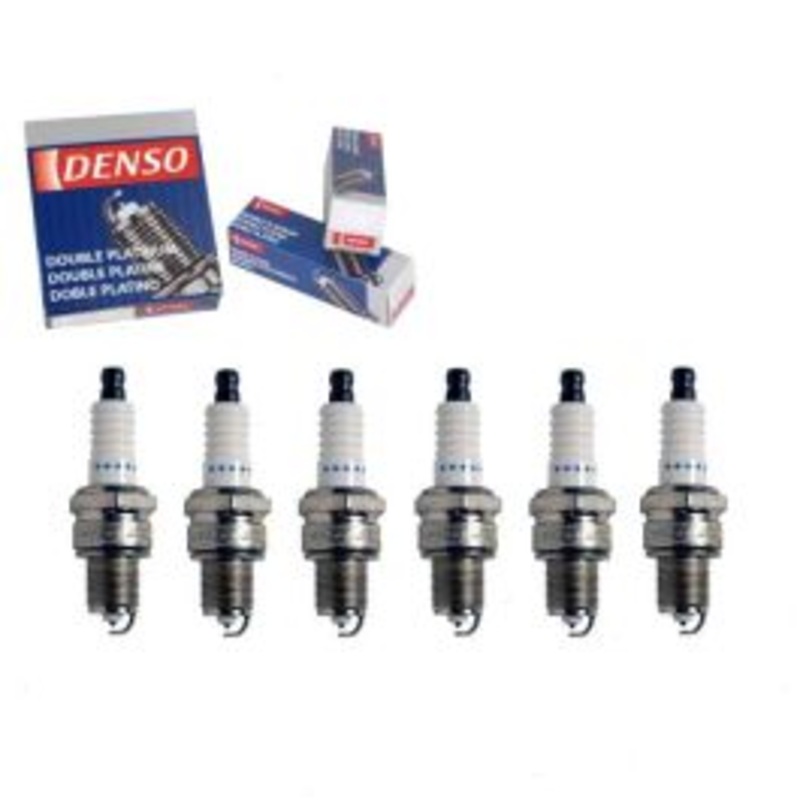 6 pc DENSO Double Platinum Spark Plugs for 1972-1976 Toyota Mark II 2.3L 2.6L L6