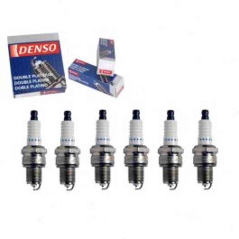 6 pc DENSO Double Platinum Spark Plugs for 1974 Dodge Ramcharger 3.7L L6