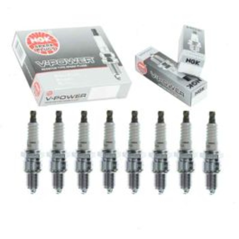 8 pc NGK V-Power Spark Plugs for 1972-1973 Jeep Jeepster 5.0L V8