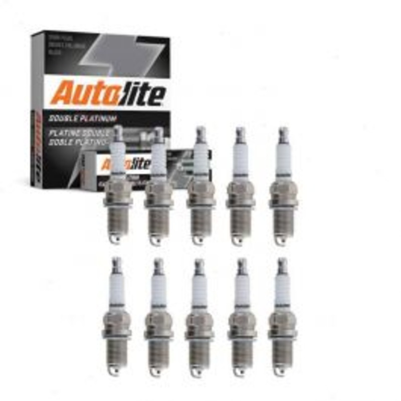 10 pc Autolite Double Platinum Spark Plug for 2007-2009 Audi S8