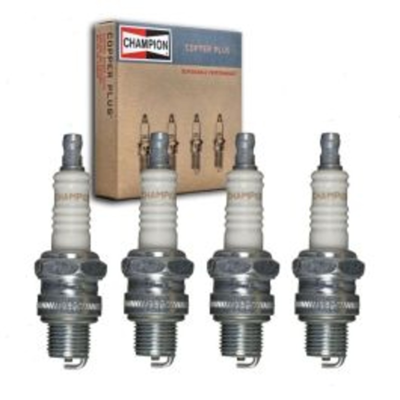 4 pc Champion Copper Plus Spark Plugs for 1956 Fiat 1400 1.4L L4