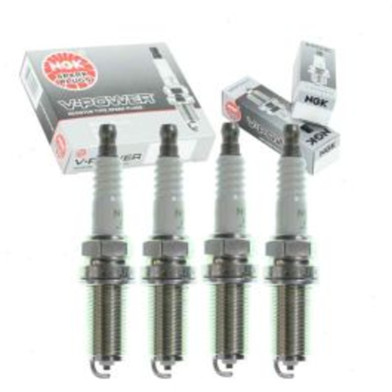 4 pc NGK V-Power 3672 LFR6A-11 Spark Plugs