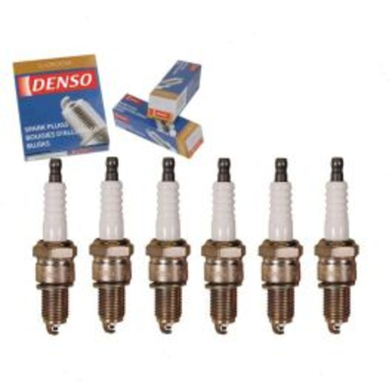6 pc DENSO Standard U-Groove Spark Plugs for 1968-1969 Jeep J-2700 3.8L L6